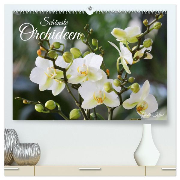 Schönste Orchideen (hochwertiger Premium Wandkalender 2025 DIN A2 quer), Kunstdruck in Hochglanz