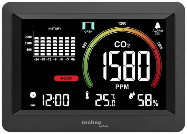 Techno Line WL1028 WL1028 CO2-Anzeige / CO2-Messgerät