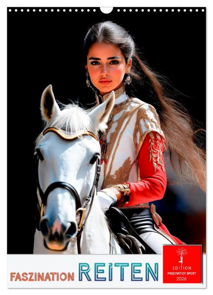 Faszination Reiten (Wandkalender 2026 DIN A3 hoch), CALVENDO Monatskalender