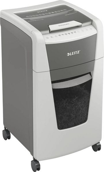 Leitz IQ Autofeed Office 300 P4 Aktenvernichter 300 Blatt Partikelschnitt 4 x 30 mm P-4 60 l Vernichtet auch Büroklammern, Heftklammern, Kreditkarte