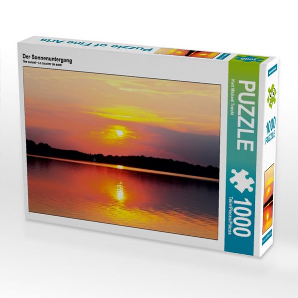CALVENDO Puzzle Der Sonnenuntergang 1000 Teile Puzzle quer 1000 Teile Lege-Größe 64 × 48 cm Foto-Puzzle für glückliche Stunden