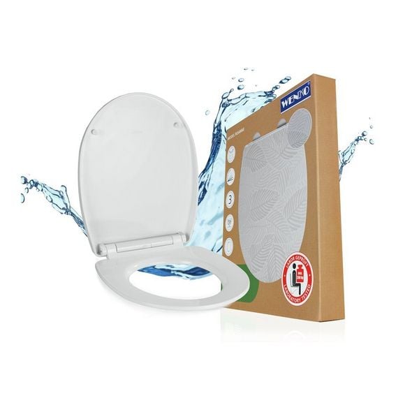 WC-Sitz Mod. Roanne, Toilettensitz mit Absenkautomatik und Relief-Druck