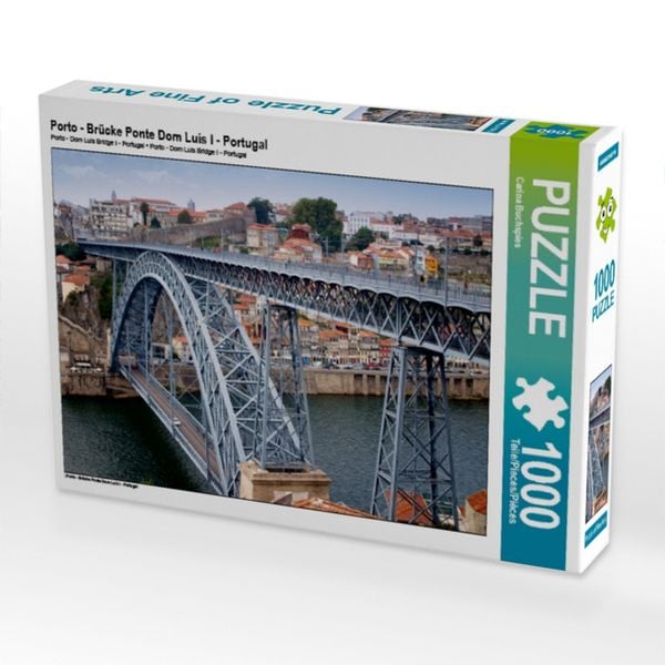 CALVENDO Puzzle Porto - Brücke Ponte Dom Luís I - Portugal 1000 Teile Lege-Größe 64x48cm Foto-Puzzle für glückliche Stunden
