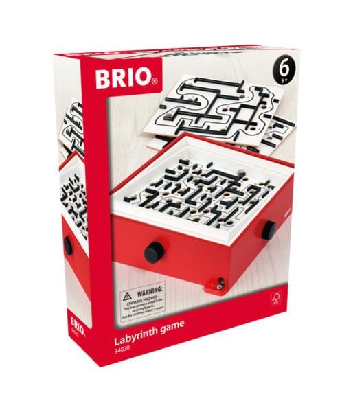 BRIO Games - Labyrinth mit Übungsplatten, rot