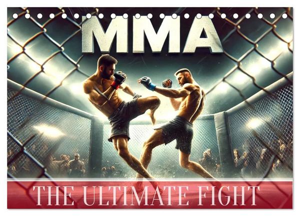 MMA UK - The ultimate fight (Desk Calendar 2027 DIN A5 landscape), CALVENDO 12 Month DeskCalendar