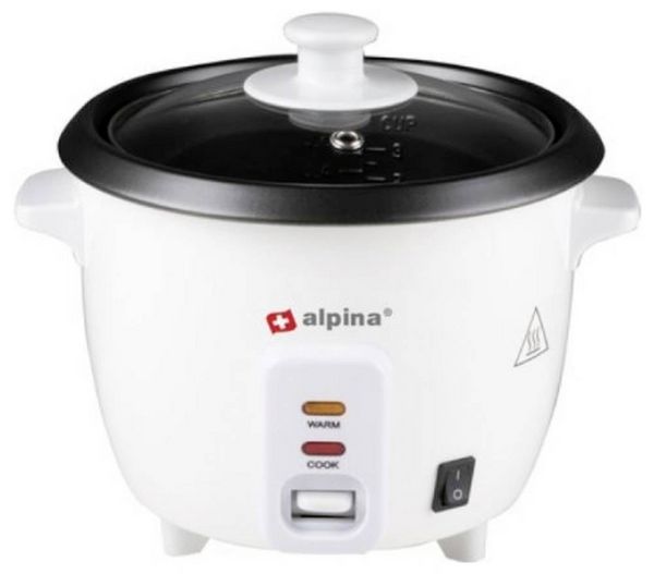 ALPINA Reiskocher, 300 Watt, 600ml, Weiß