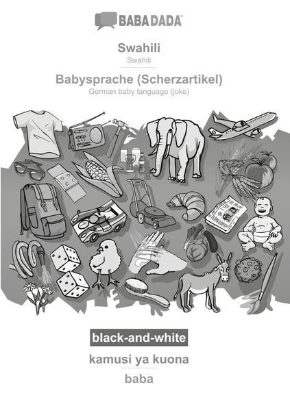 Swahili - Babysprache (Scherzartikel), kamusi ya kuona, BW