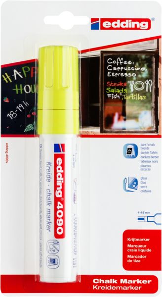 edding Kreidemarker 4090 neongelb 4-15mm