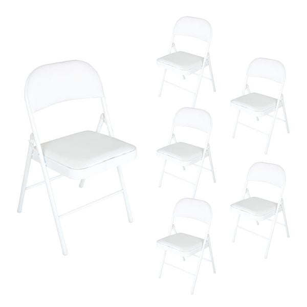 HTI-Living Klappstuhl Wedigo PVC Weiß 6er Set Klappstuhl Wedigo PVC Weiß 6er Set
