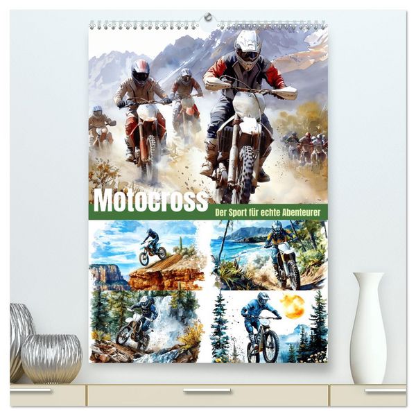 Motocross - Der Sport für echte Abenteurer (hochwertiger Premium Wandkalender 2026 DIN A2 hoch), Kunstdruck in Hochglanz