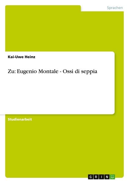 Zu: Eugenio Montale - Ossi di seppia