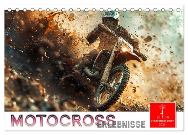 Motocross Erlebnisse (Tischkalender 2026 DIN A5 quer), CALVENDO Monatskalender