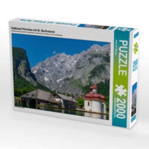 CALVENDO Puzzle Halbinsel Hirschau mit St. Bartholomä 2000 Teile Puzzle quer 2000 Teile Lege-Größe 90 × 67 cm Foto-Puzzle für glückliche Stunden