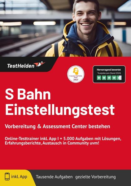 S Bahn Einstellungstest: Vorbereitung & Assessment Center bestehen - Online-Test