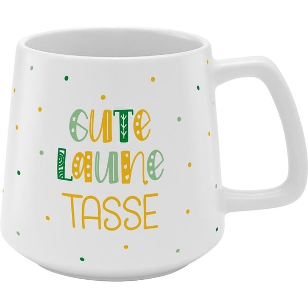 GRUSS & CO Tasse konisch 'Gute Laune Tasse'
