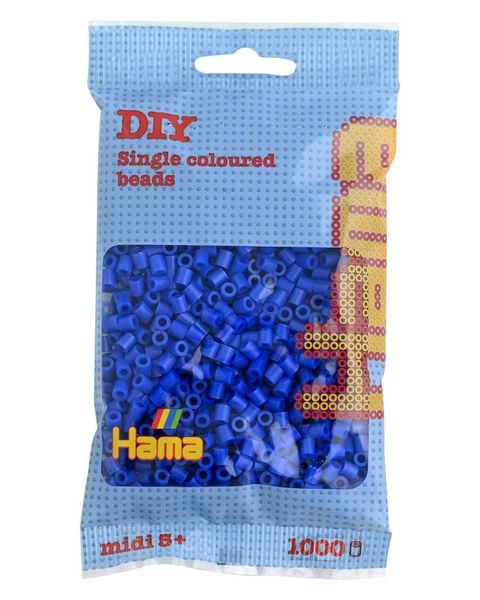 Hama® Bügelperlen Midi - Blau 1000 Perlen.