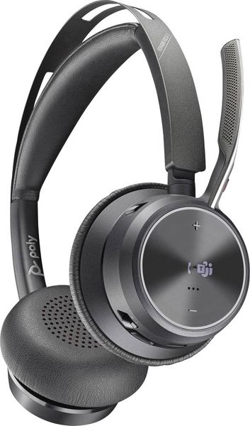 HP Poly Voyager Focus 2 Microsoft Teams Certified On Ear Headset Bluetooth® Stereo Schwarz Noise Cancelling Headset Computer