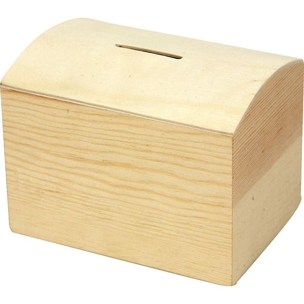 Creativ Company Spardose, Holz, Größe 10x8x7 cm