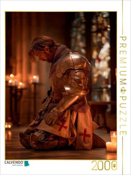 CALVENDO Puzzle Ritter - Zwischen Glaube und Schwert 2000 Teile Lege-Größe 90 × 67 cm Foto-Puzzle für glückliche Stunden