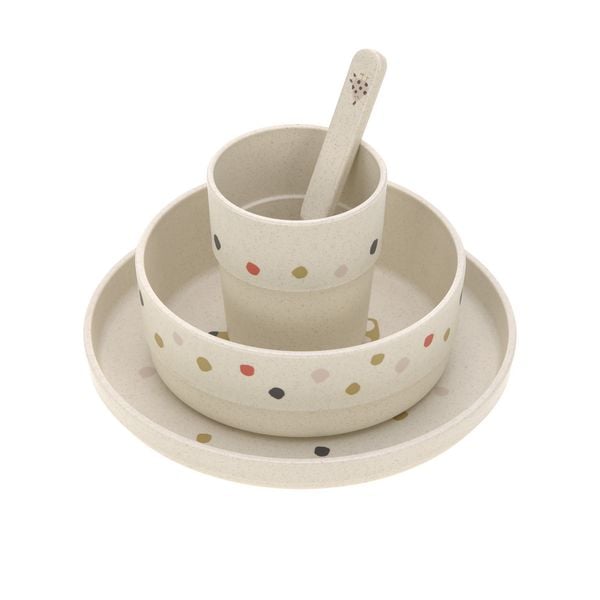 Dish Set PP/Cellulose Little Mateys spicy orange