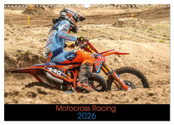 Motocross Racing 2026 (Wandkalender 2026 DIN A3 quer), CALVENDO Monatskalender