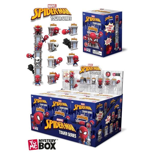 Surprise Box Marvel Spider-Man Tower Serie 8cm