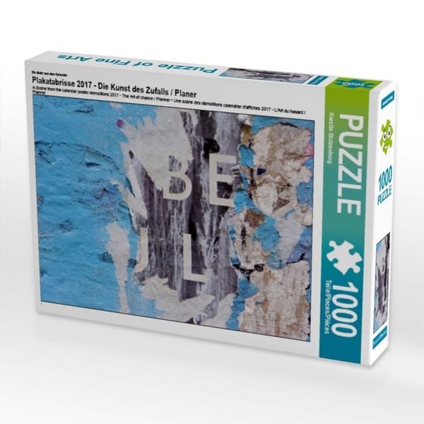 CALVENDO Puzzle Ein Motiv aus dem Kalender Plakatabrisse 2017 - Die Kunst des Zufalls / Planer 1000 Teile Lege-Größe 64x48cm Foto-Puzzle für glückliche Stunden