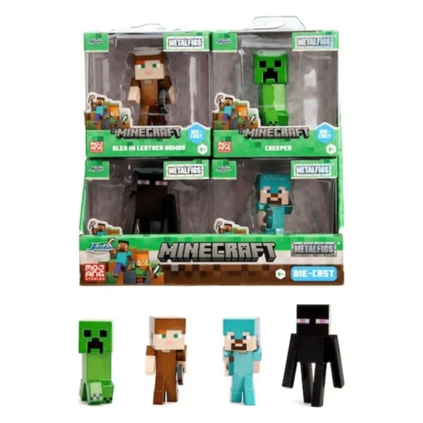 Minecraft Figur. 1 von 4 Sammelfiguren (Steve, Alex, Enderman, Creeper) für Kinder ab 8 Jahre, Welle 3, Auswahl per Zufallslos