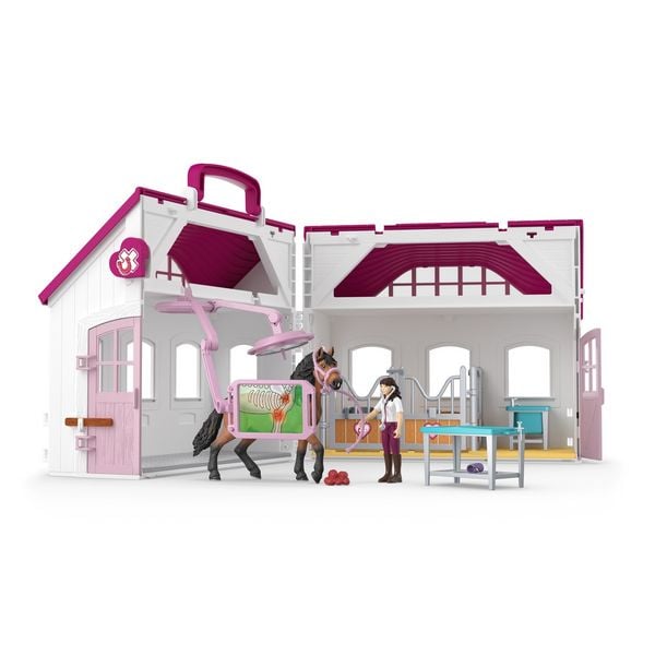 schleich® 42787 - Horse Club, Happy Horse Hospital, Pferdeklinik Heilende Hufe, 64-teilig, Spielset