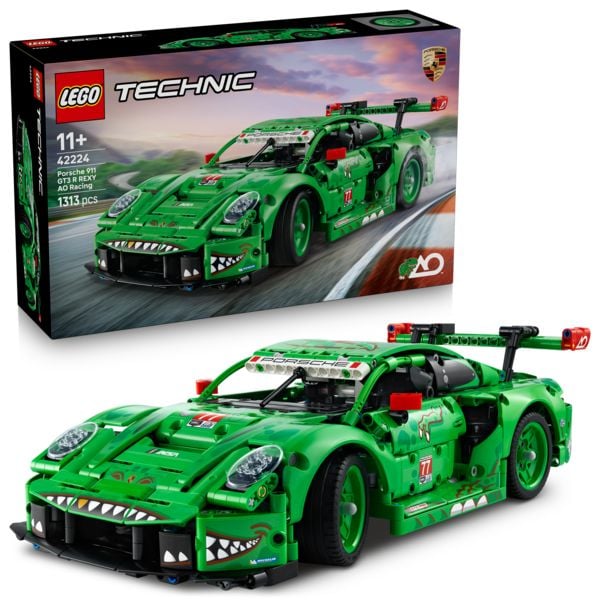 LEGO Technic 42224 Porsche 911 GT3 R REXY AO Racing Rennwagen, Spielzeug