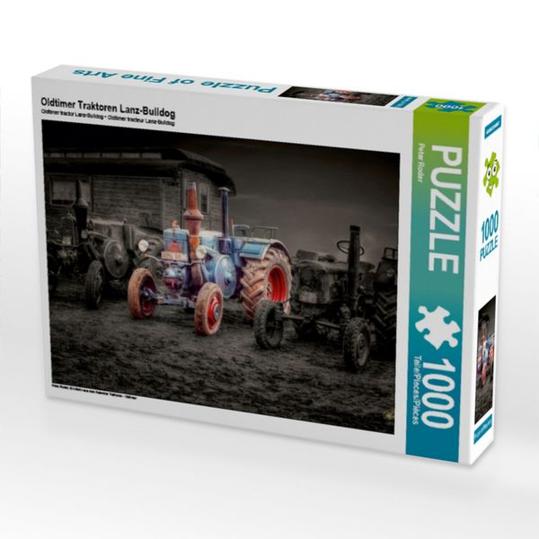 CALVENDO Puzzle Oldtimer Traktoren Lanz-Bulldog 1000 Teile Puzzle quer 1000 Teile Lege-Größe 64 × 48 cm Foto-Puzzle für glückliche Stunden