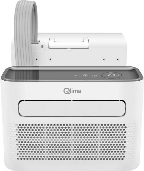 Qlima MS-AC 5002 Mobiles Klimagerät EEK: A 1.46kW 45m³ Weiß, Schwarz