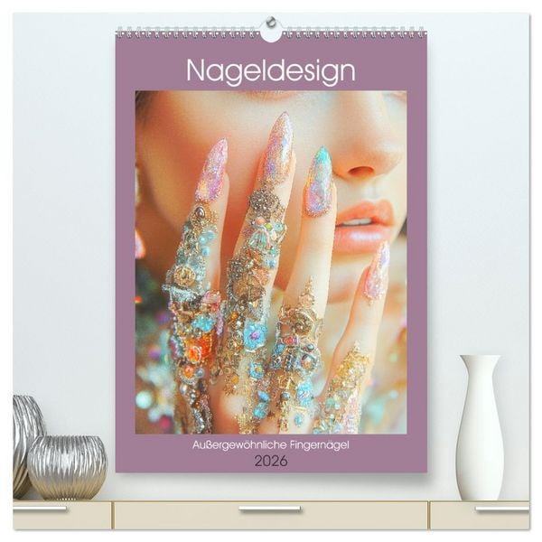 Nageldesign. Außergewöhnliche Fingernägel (hochwertiger Premium Wandkalender 2026 DIN A2 hoch), Kunstdruck in Hochglanz