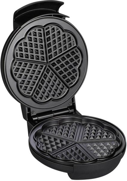 Severin WA 2103 Waffeleisen mit manueller Temperatureinstellung Edelstahl (gebürstet), Schwarz