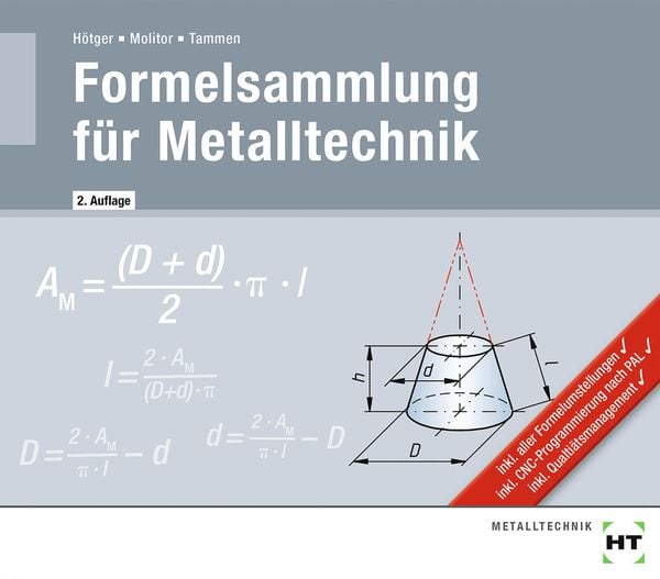 eBook inside: Buch und eBook Formelsammlung für Metalltechnik