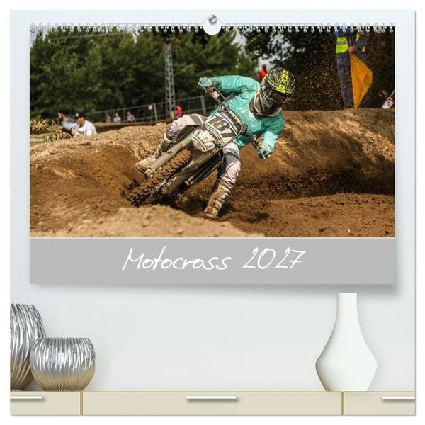 Motocross 2027 (hochwertiger Premium Wandkalender 2027 DIN A2 quer), Kunstdruck in Hochglanz