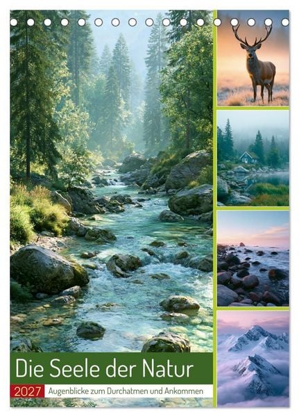 Die Seele der Natur (Tischkalender 2027 DIN A5 hoch), CALVENDO Monatskalender