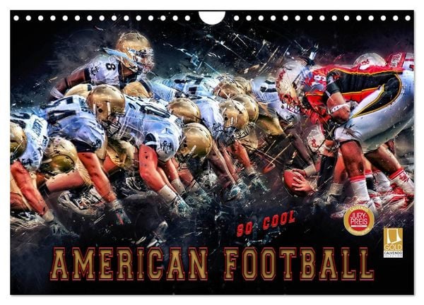 American Football - so cool (Wandkalender 2026 DIN A4 quer), CALVENDO Monatskalender