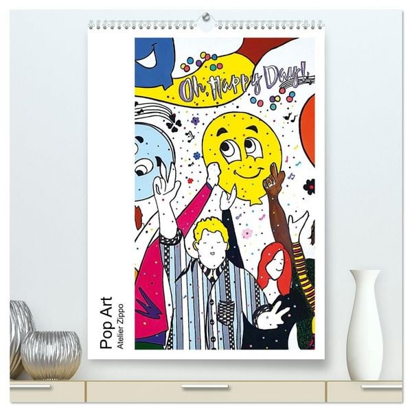 Pop Art - Atelier Zippo (hochwertiger Premium Wandkalender 2026 DIN A2 hoch), Kunstdruck in Hochglanz