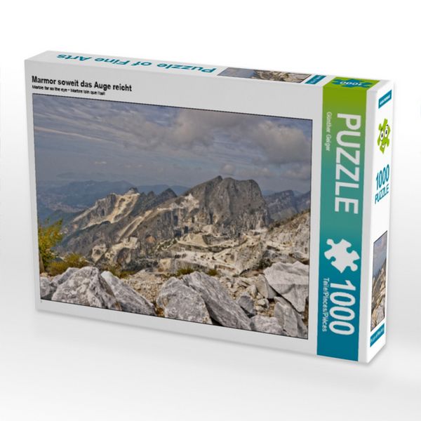 CALVENDO Puzzle Marmor soweit das Auge reicht 1000 Teile Puzzle quer 1000 Teile Lege-Größe 64 × 48 cm Foto-Puzzle für glückliche Stunden