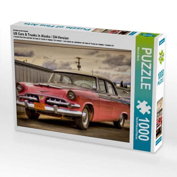 CALVENDO Puzzle Ein Motiv aus dem Kalender US Cars & Trucks in Alaska / CH-Version 1000 Teile Lege-Größe 64x48cm Foto-Puzzle für glückliche Stunden