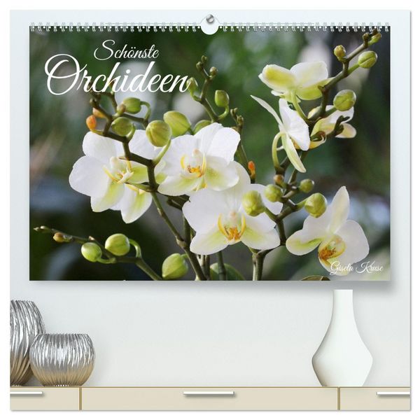 Schönste Orchideen (hochwertiger Premium Wandkalender 2026 DIN A2 quer), Kunstdruck in Hochglanz