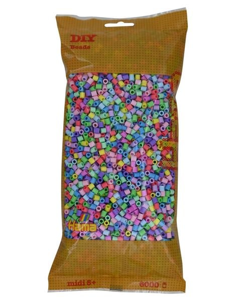 Hama Bügelperlen Pastell Mix 6000 Stück Beutel