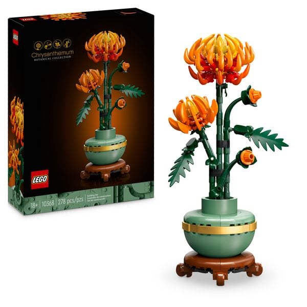 LEGO Botanicals 10368 Chrysantheme, Kunstblumen Set