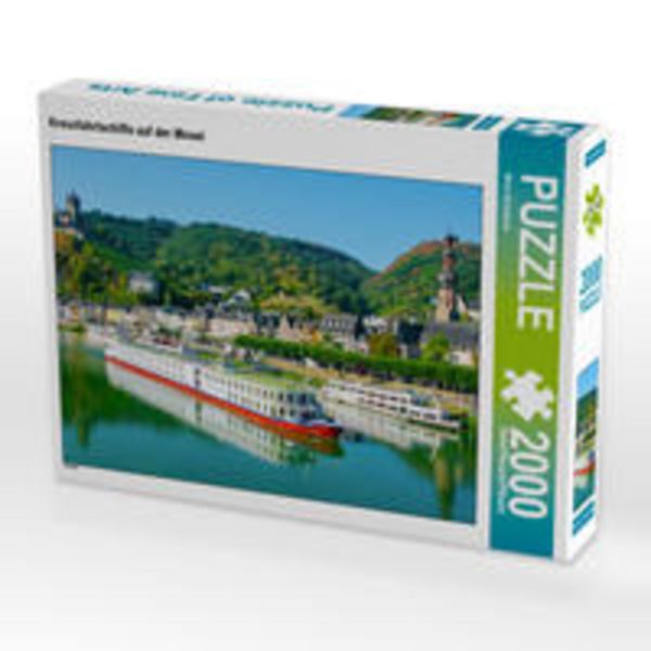 CALVENDO Puzzle Kreuzfahrtschiffe auf der Mosel 2000 Teile Puzzle quer 2000 Teile Lege-Größe 90 × 67 cm Foto-Puzzle für glückliche Stunden