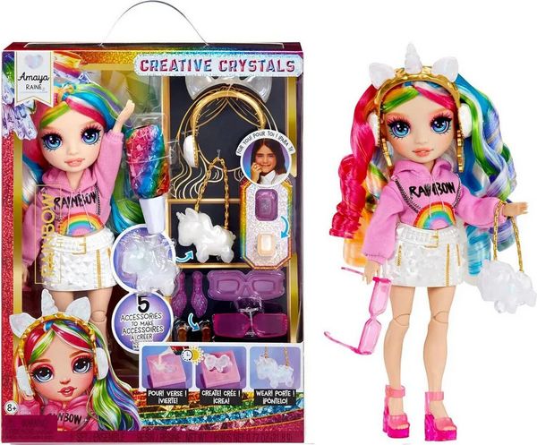MGA Puppe Rainbow High Creative Crystals Fashion Doll Amaya