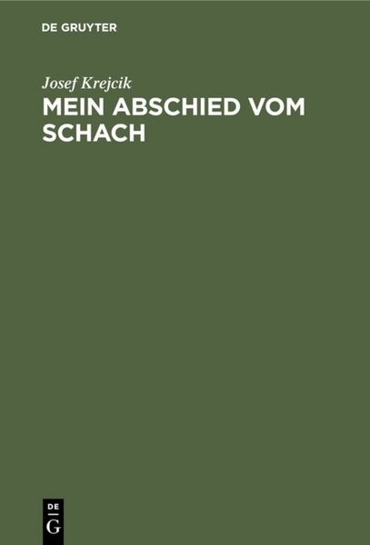 Mein Abschied vom Schach