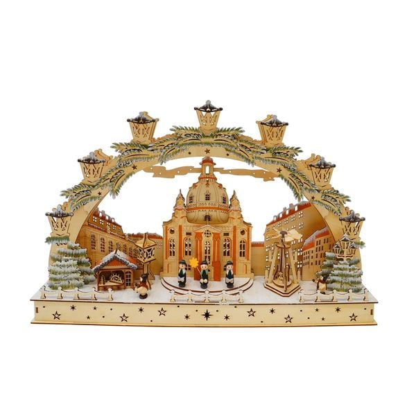 HTI-Living LED Schwibbogen Dresden Sternsinger