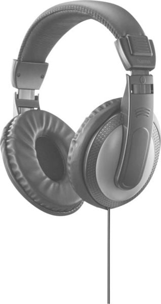 Hama Kopfhörer 'Shell II', langes Kabel (2m), Schwarz Over Ear Kopfhörer kabelgebunden Stereo Schwarz Computer