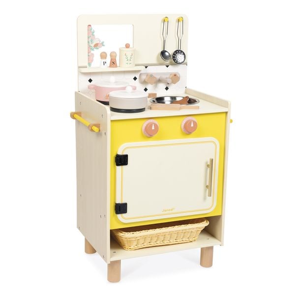 Kinderherd ' Liebe Omama' aus Holz – Spielküche mit Backofen